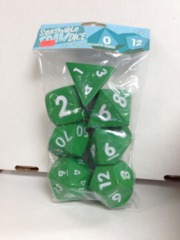 2 inch Squishable Dice Set, Green